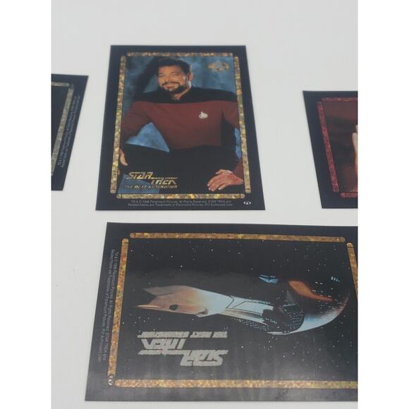 1996 90s STAR TREK LOT OF 10 VENDING MACHINE STICKER PRISM PICARD SPACESHIP - Picture 7 of 10